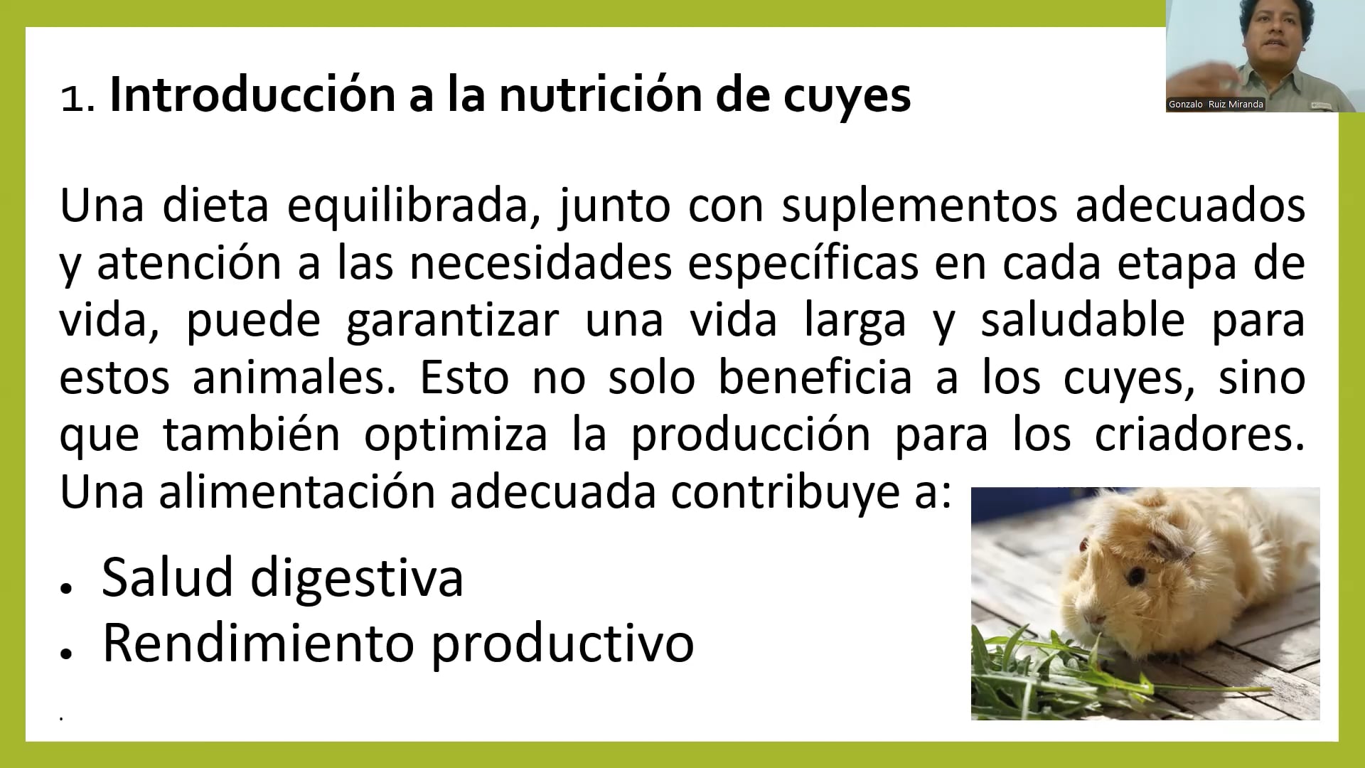 Nutrición y alimentación de cuyes